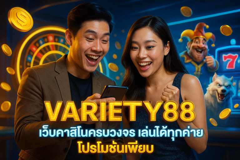 VARIETY88 เว็บคาสิโนครบวงจร เล่นได้ทุกค่าย โปรโมชั่นเพียบ